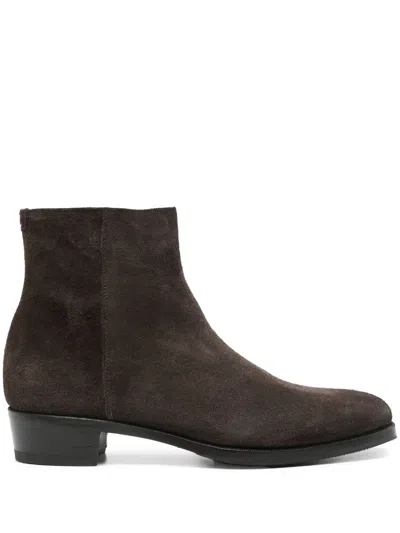 Lidfort Suede Boots In Brown