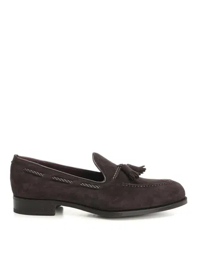 Lidfort Suede Loafer In Brown