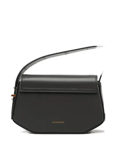 Lidialucilla Leather Cross Body Bag In Black