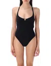 Lido Black Criss-cross Swimsuit In Black