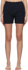 Lido Windbreaker Nylon Shorts In Black