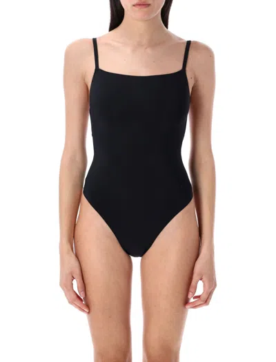 LIDO BLACK SPAGHETTI-STRAP ONE-PIECE