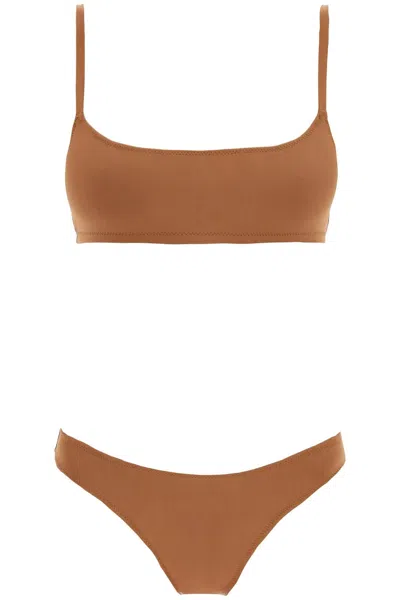 Lido Brown Square Neck Bikini Set For Women – Ss24