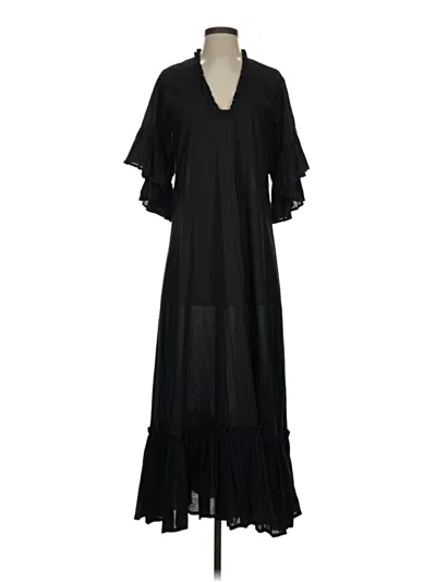 Pre-owned Lido Casual Dress In Black