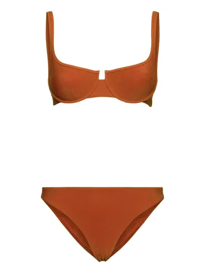 Lido Cinquanta Sei Mini Costume Bikini In Brown