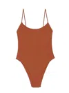Lido One-piece Swimsuit Thirty-six In Burgundy