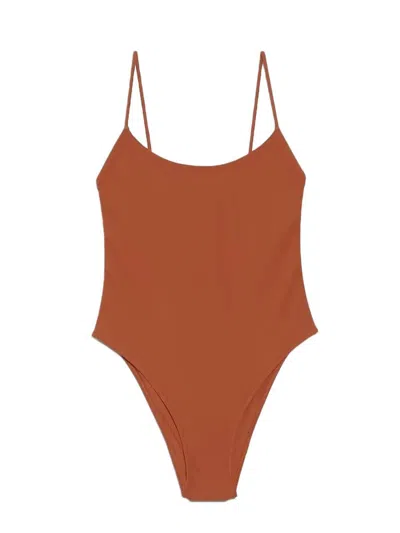 Lido Costume Intero In Lycra In Brown