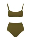 Lido Eleven Bikini Costume In Green