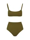 Lido Eleven Bikini Costume In Green