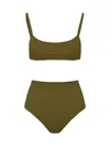 Lido Eleven Bikini Costume In Green