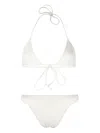 Lido Front Tie-fastening Detail Bikini Set In Neutrals