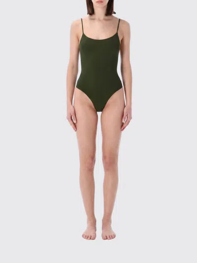 Lido Swimsuit  Woman Color Green In Black