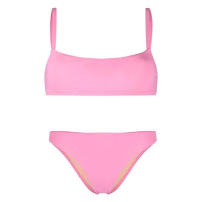 Lido High-waisted Stretch Bikini In Pink