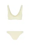 Lido Ivory Stretch Lycra Trentuno Bikini In Ivory