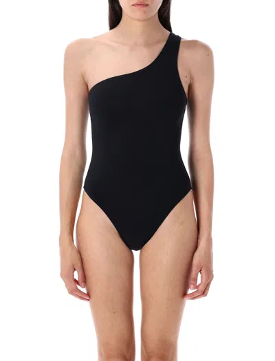 Lido One-shoulder Swimsuit In Black