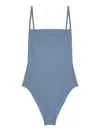 Lido Mid  One Piece Swimsuit In Gnawed Blue