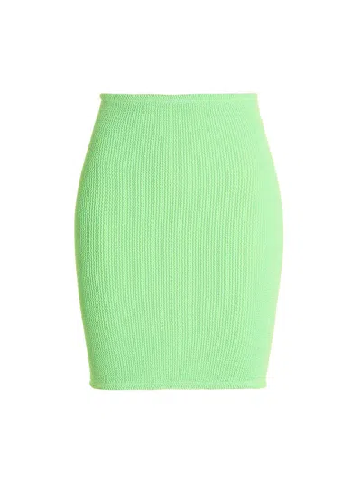 Lido Miniskirt In Lime