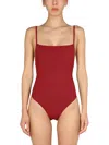 Lido One Piece Swimsuit "three" In Bordeaux