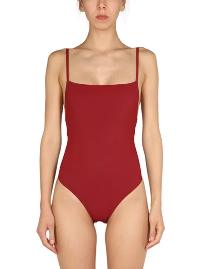 Lido Costume Intero In Nylon In Pomegranate