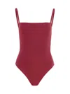 Lido One Piece Swimsuit "three" In Red