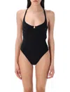 Lido Black Criss-cross Swimsuit In Black