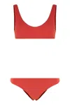 Lido Ottantauno Tie-back Bandeau Bikini In Red