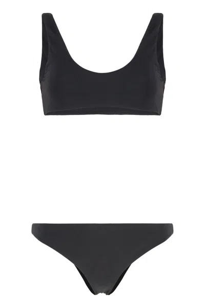 Lido Ottantauno Bandeau Bra Bikini In Black