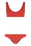 Lido Ottantauno Tie-back Bandeau Bikini In Red
