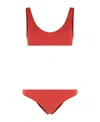 Lido Ottantauno Tie-back Bandeau Bikini In Red