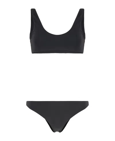 Lido Ottantauno Bandeau Bra Bikini In Black