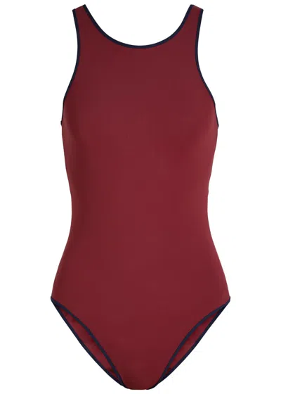 Lido Quattordici Swimsuit In Burgundy