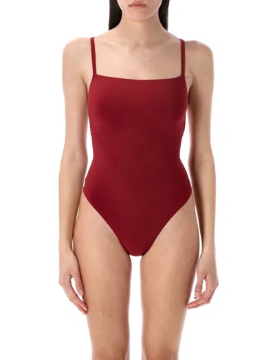 LIDO RED SPAGHETTI-STRAP ONE-PIECE