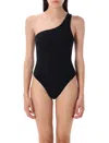 Lido Twenty-nine One Shoulder Swimsuit In Black