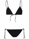 Lido Self-tie Mid-rise Bikini In Black