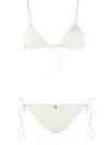 Lido Self-tie Mid-rise Bikini In Neutrals
