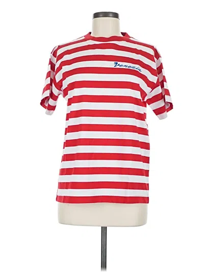 Pre-owned Lido Short Sleeve Turtleneck In Red