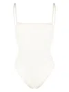 Lido Ventiquattro Ribbed One Piece Swimsuit In White