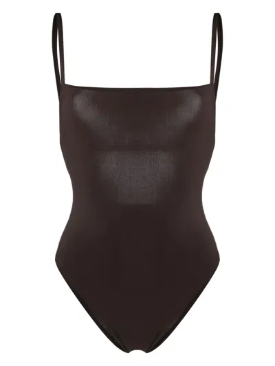 Lido Spaghetti-straps One-piece In Brown