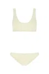 Lido Ivory Stretch Lycra Trentuno Bikini In White