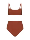 Lido Unidici High-waisted Bikini In Brown