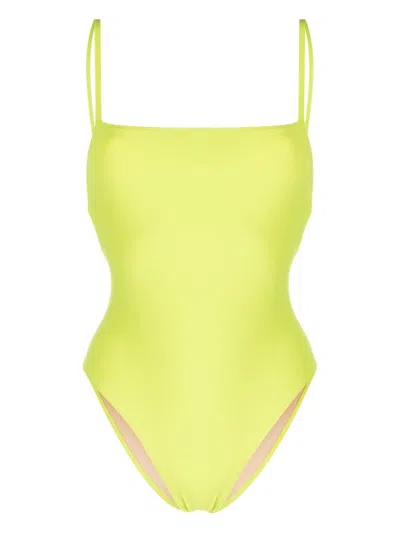 Lido Spaghetti-straps One-piece In Yellow