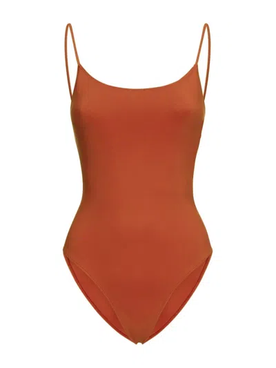 Lido Trendy Women's One-piece Swimsuit With Thin Straps In Black