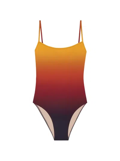 Lido Trentasei Gradient Ombré-effect Swimsuit In Yellow