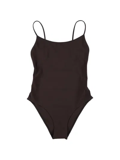 Lido Trentasei Spaghetti-strap Swimsuit In Brown