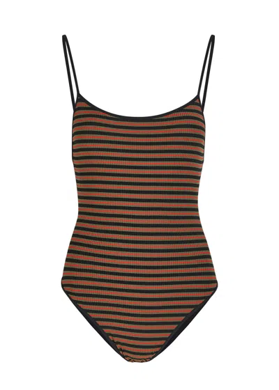 Lido Trentasei Striped Swimsuit In Multi