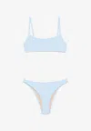 Lido Undici Bandeau-style Bikini In Blue