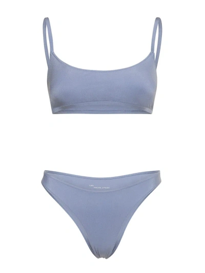 Lido Undici Low Waist Bikini In Blue