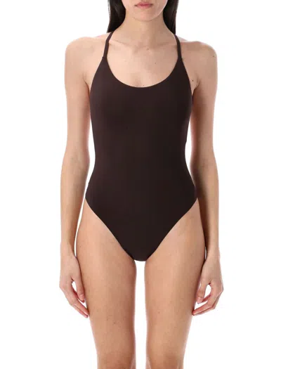 Lido Uno One-piece Swimsuit In Brown