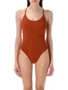 Lido Uno One-piece Swimsuit In Brown