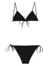Lido Sessanta Chain-embellished Halterneck Triangle Bikini In Schwarz